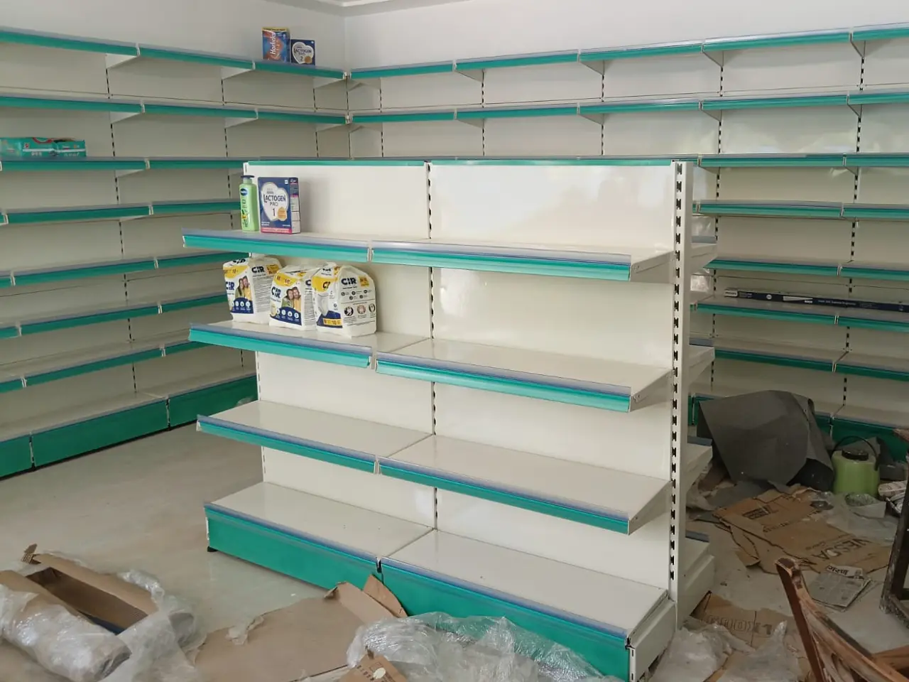 Medical Shop Movable Racks Pharmacy Display Racks for Medical Store Kanpur