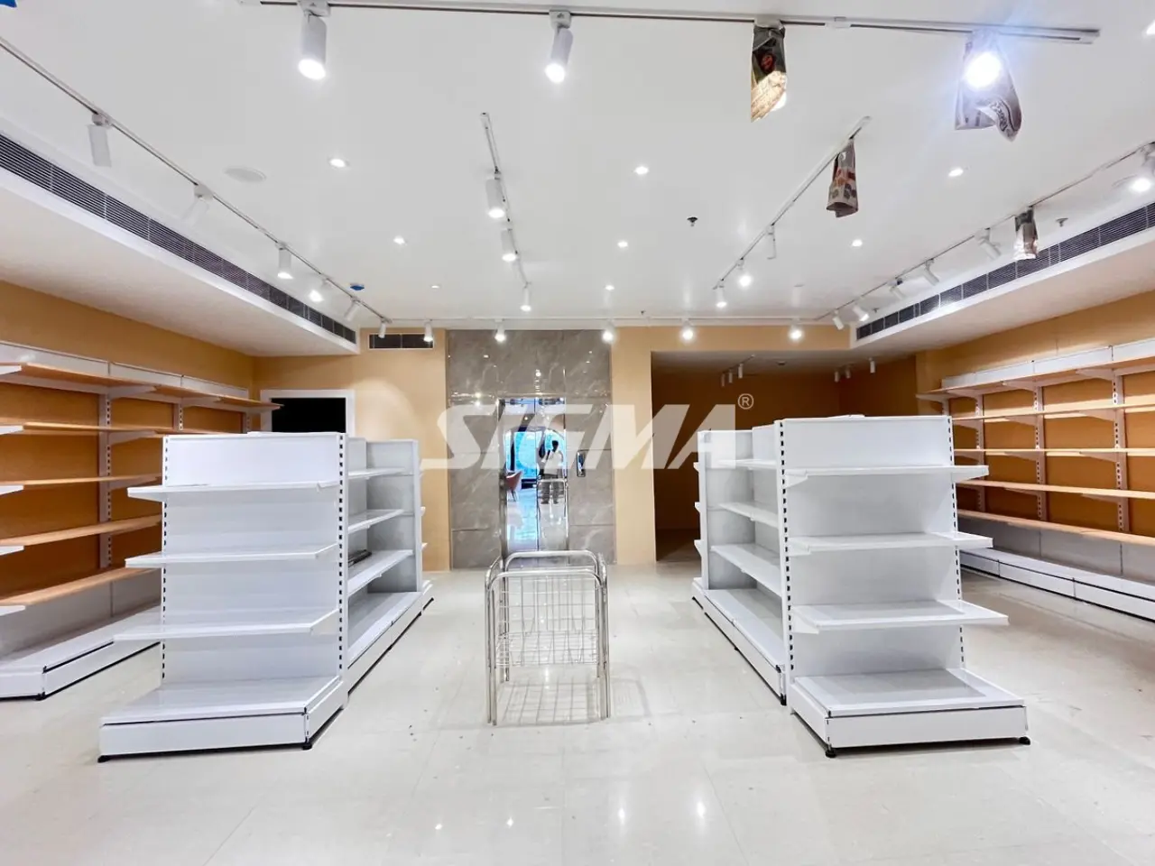 Sigma Rack Center Garment Store Display Racks Installation | SW Racks with Laser Cutting ...