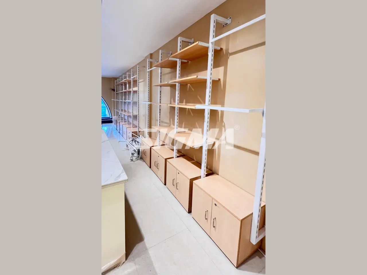 Sw Rack Garment Store Display Racks Installation | SW Racks with Laser Cutting ...