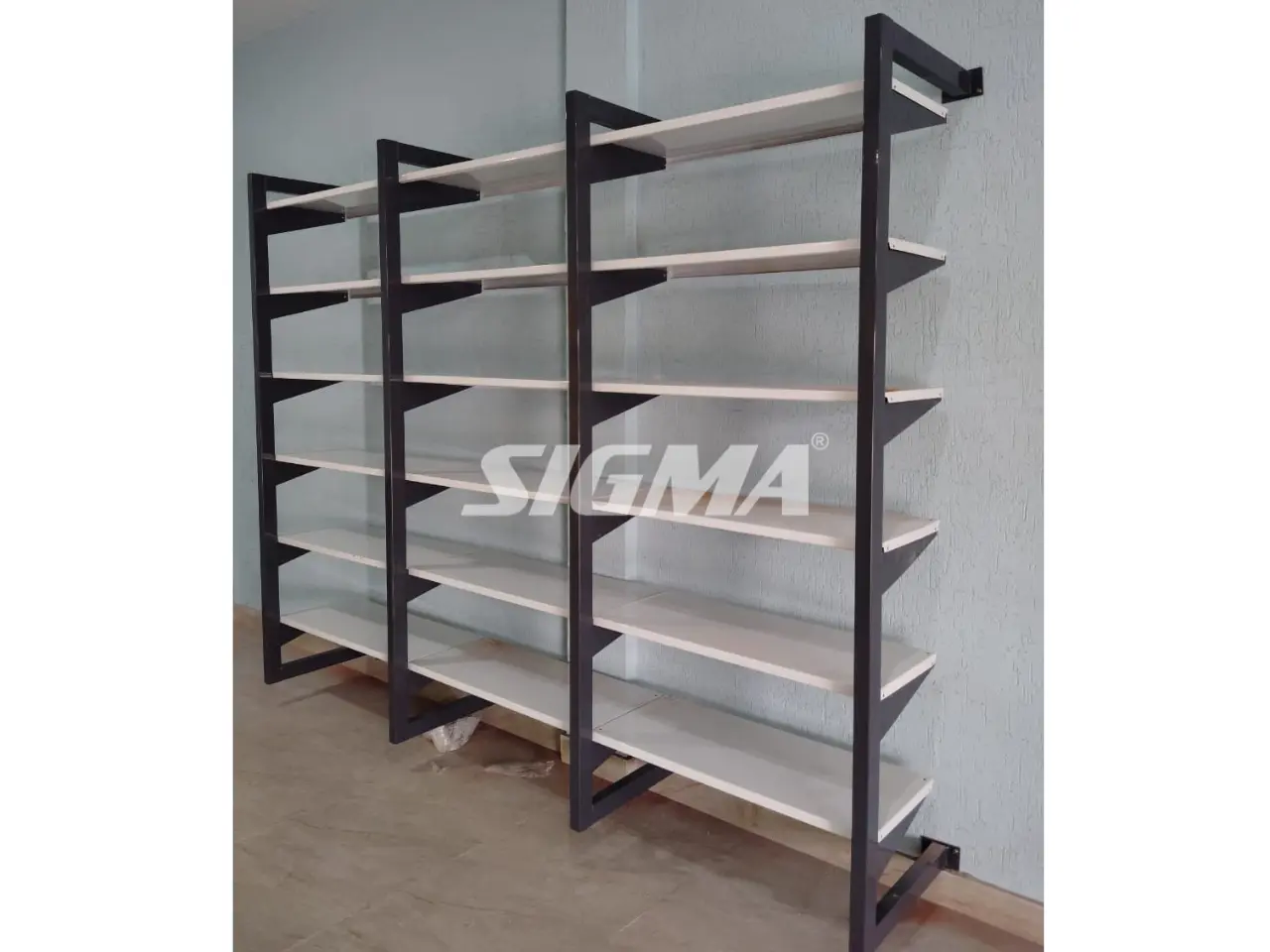 Yellow Wall Display Rack Installation in Jharkhand | Sigma Racks Pan ...